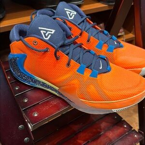 Orange and Blue Athletic Sneakers